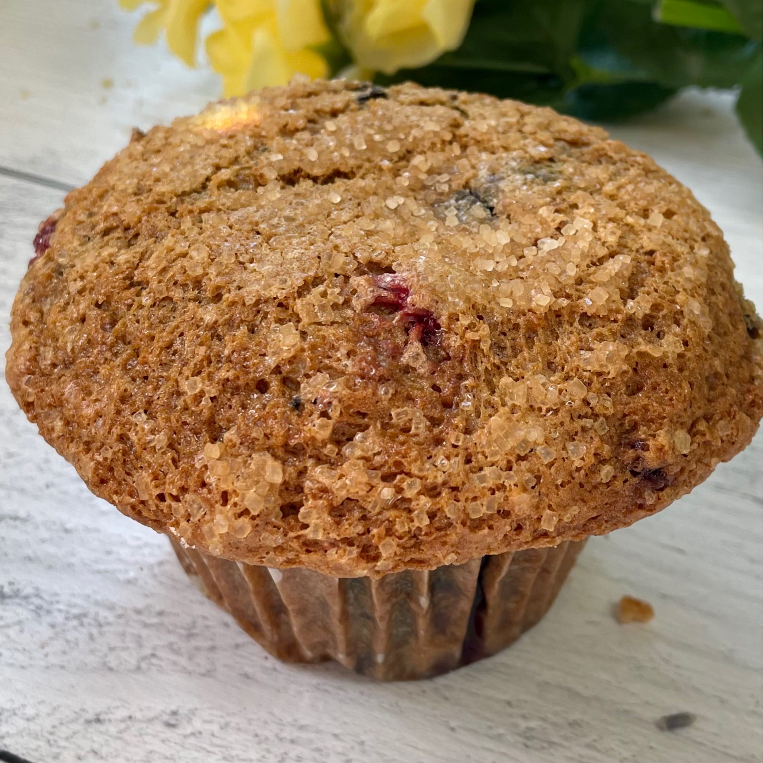 Triple Berry Muffin Yellow Rose Vegan Bakery & Cafe