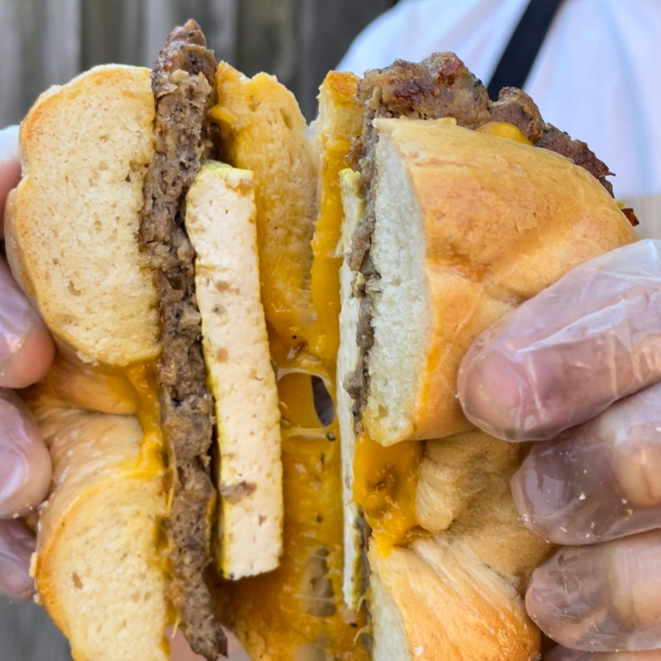 Vegan Sausage Egg n' Cheeze Yellow Rose Vegan Bakery & Cafe