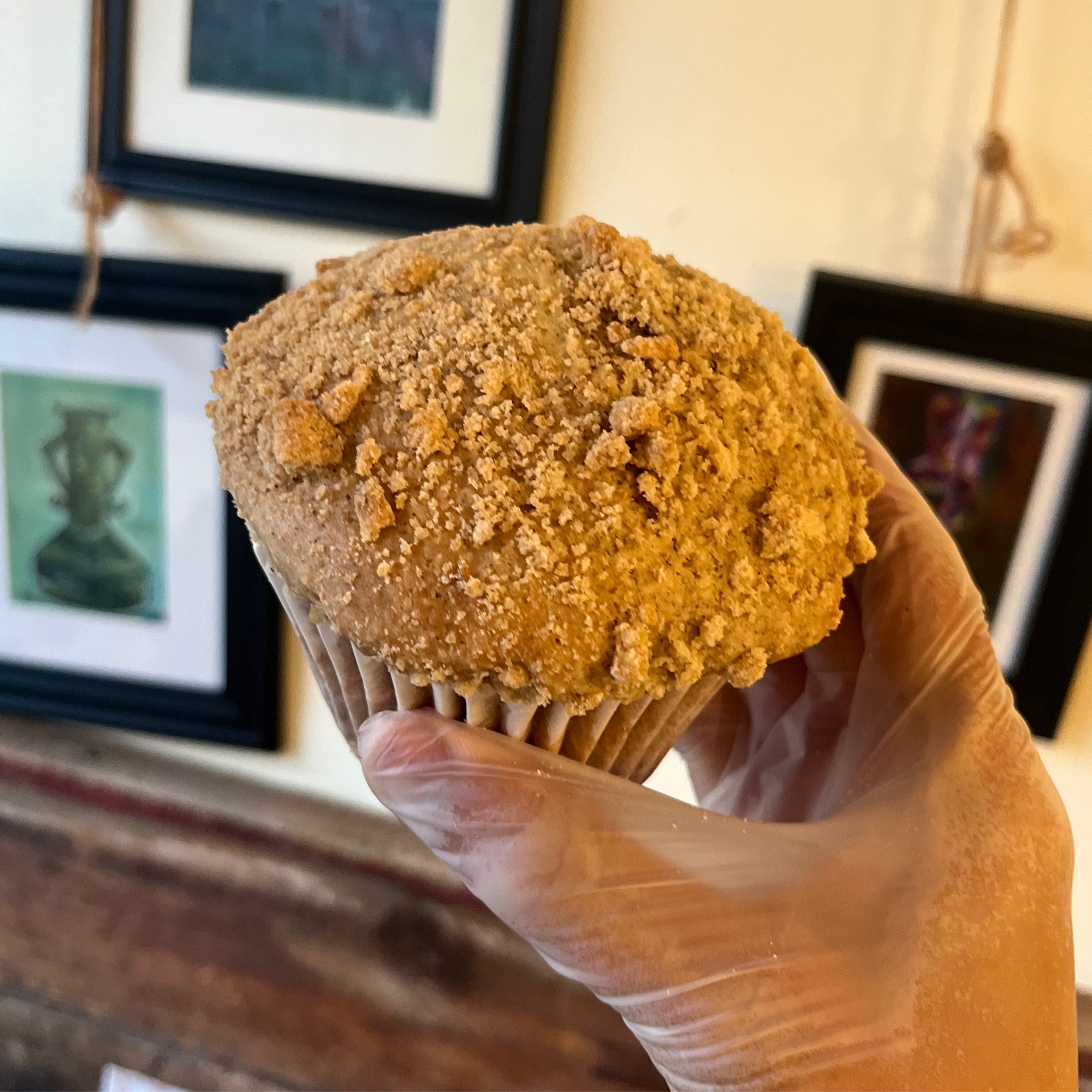 Apple Crumb Muffin | Yellow Rose Vegan Bakery & Cafe